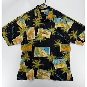 Tommy Bahama California Beaches Hawaiian Camp Shirt Mens XL 100% Silk
